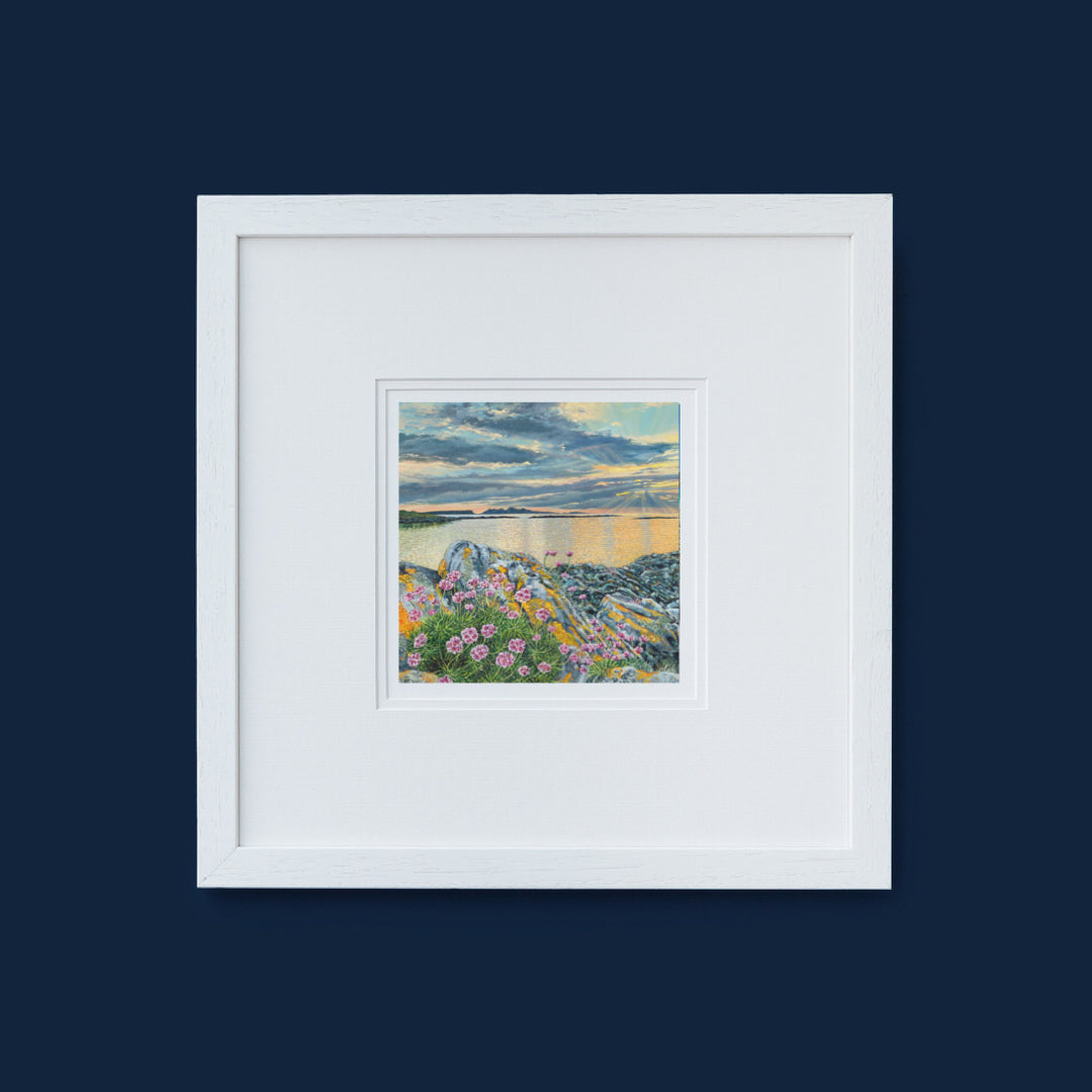 Arisaig seapink sunset giclee print