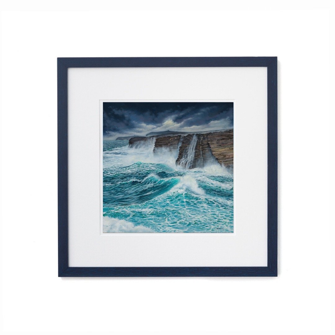 Yesnaby Orkney storm print