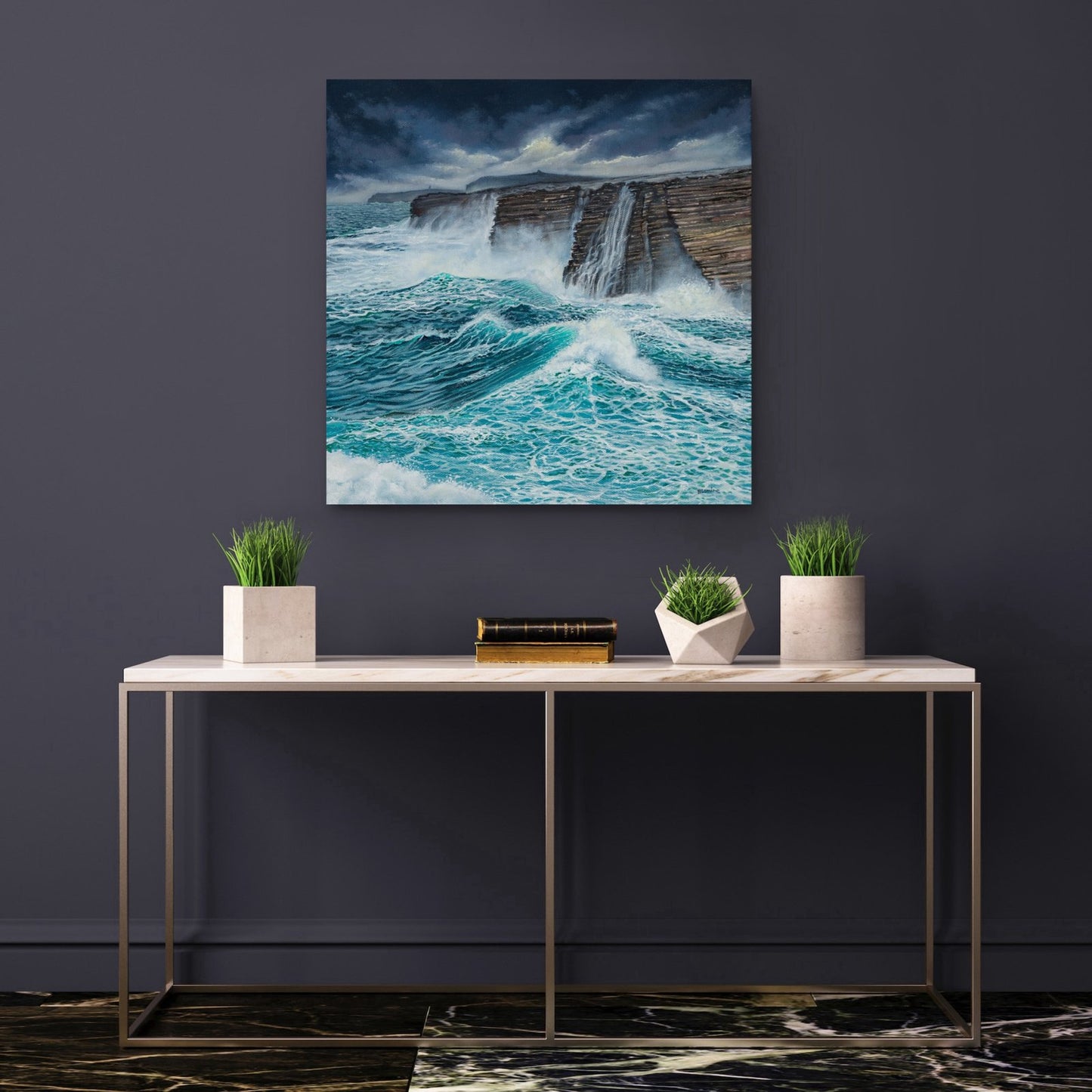 Yesnaby Orkney storm print