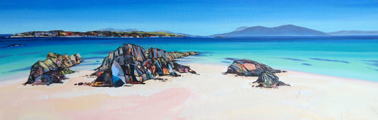 Iona Rocks Panorama Print